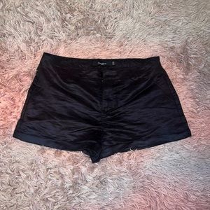 Black cloth material shorts!